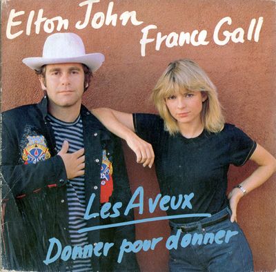 Elton John Et France Gall - Les Aveux Vinyl Singles Vinyl Zeer Goed / Hoesje Goed "VINYLSINGLES.NL"