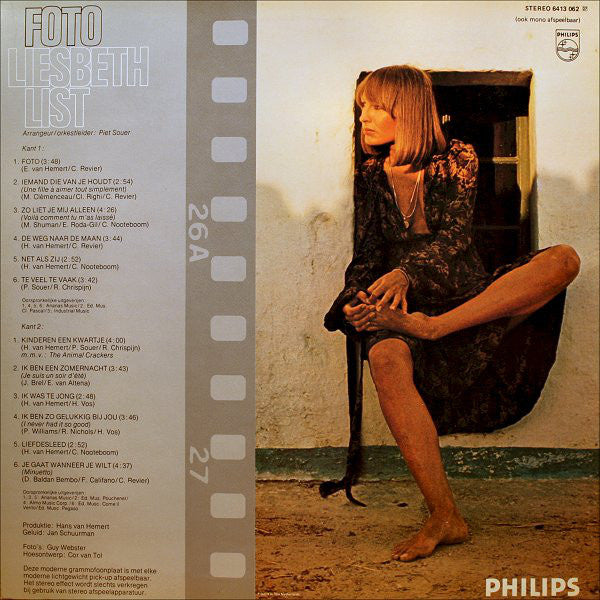 Liesbeth List - Foto (LP) 40455 Vinyl LP Vinyl Goed / Hoes Goed