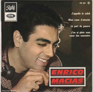 Enrico Macias - Mon Coeur D'attache Vinyl Singles EP Vinyl Zeer Goed / Hoesje Goed "VINYLSINGLES.NL"