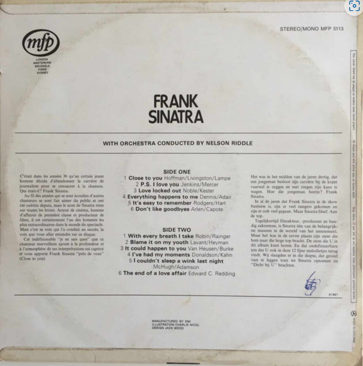 Frank Sinatra - Close To You (LP) 48958