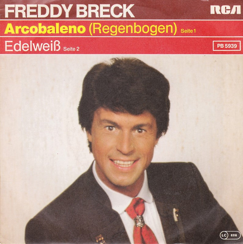 Freddy Breck - Arcobaleno (Regenbogen) 18316 Vinyl Singles Vinyl Goed / Hoes Goed