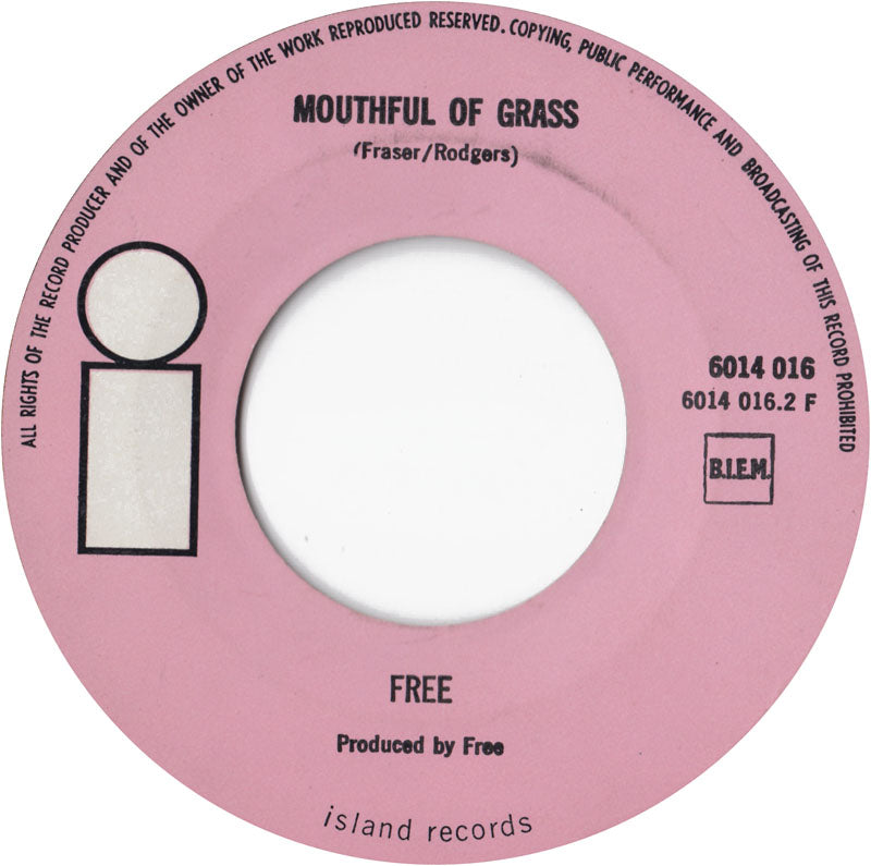 Free - All Right Now Vinyl Singles Vinyl Zeer Goed / Hoesje Generic "VINYLSINGLES.NL"