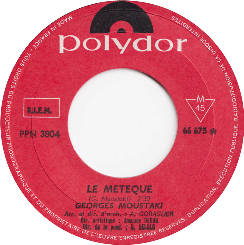 Georges Moustaki – Le Metèque 18853