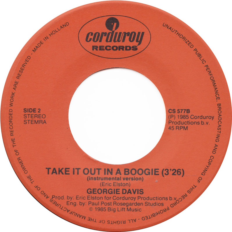 Georgie Davis - Take It Out In A Boogie 30529