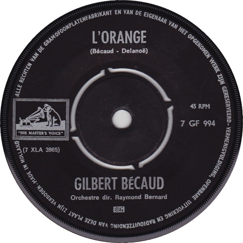 Gilbert Bécaud - Rosy and John 13006 Vinyl Singles Vinyl Goed / Hoes Goed