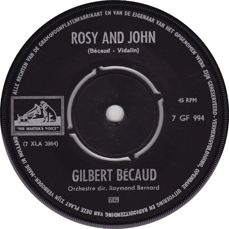 Gilbert Bécaud - Rosy and John 13006