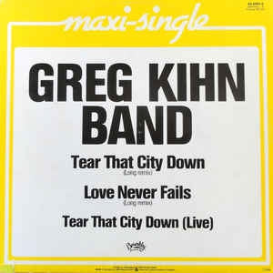 Greg Kihn Band - Tear That City Down (Maxi-Single) 42281 Maxi-Singles Vinyl Goed / Hoes Goed
