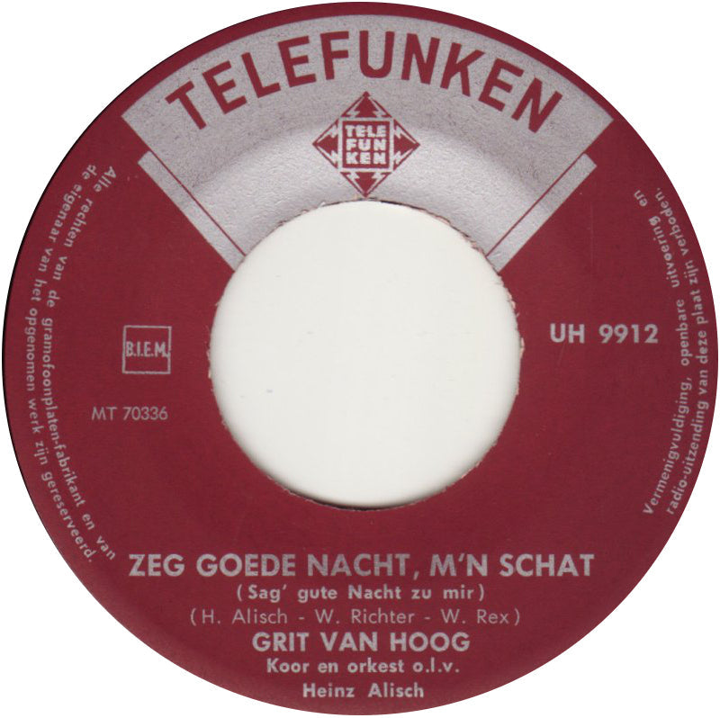 Grit Van Hoog - Zeg Goede Nacht, M'n Schat 31062