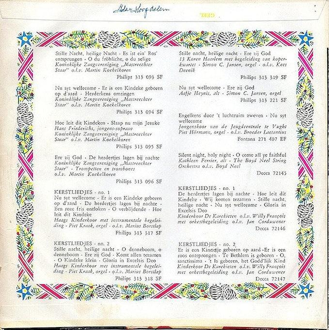 Haags Kinderkoor - Vrolijk Kerstfeest (Kerstliedjes No. 1) 17725 Vinyl Singles Vinyl Goed / Hoes Goed