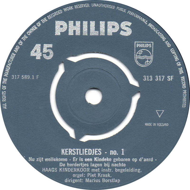 Haags Kinderkoor - Vrolijk Kerstfeest (Kerstliedjes No. 1) 17725 Vinyl Singles Vinyl Goed / Hoes Goed