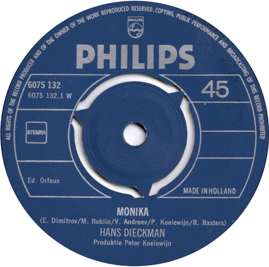Hans Dieckman - Monika 36094 Vinyl Singles Vinyl Goed / Hoes Generic