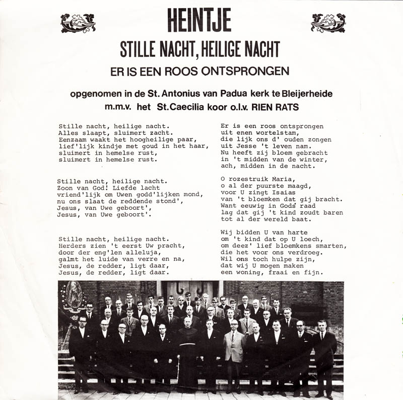 Heintje - Stille Nacht Heilige Nacht 35217 Vinyl Singles Vinyl Zeer Goed / Hoesje Goed "VINYLSINGLES.NL"