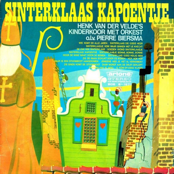 Henk Van Der Velde's Kinderkoor - Sinterklaas Kapoentje (LP) Vinyl LP Vinyl Zeer Goed / Hoesje Goed "VINYLSINGLES.NL"