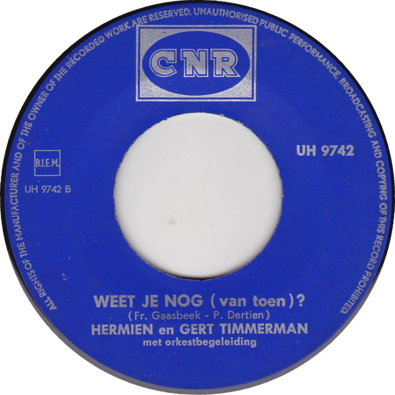 Hermien En Gert Timmerman - Mooi Is Het Leven Met Jou 00093 Vinyl Singles Vinyl Goed / Hoes Generic