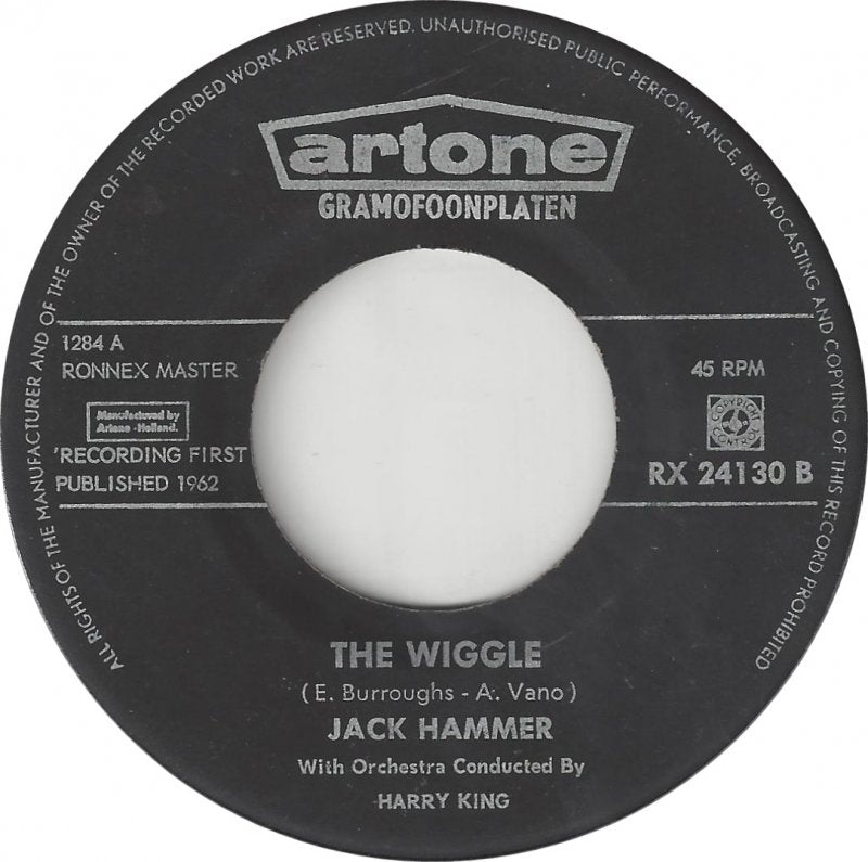 Jack Hammer - The Wiggle 02782b Vinyl Singles B-Keus (B)