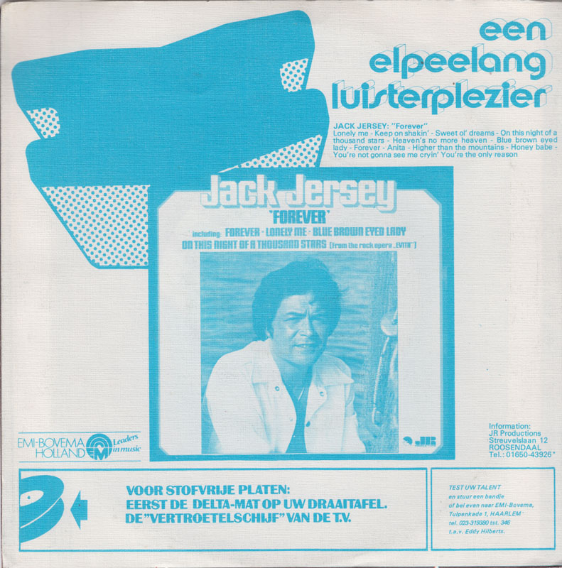 Jack Jersey - On This Night Of A Thousand Stars 29848 Vinyl Singles Vinyl Goed / Hoes Goed