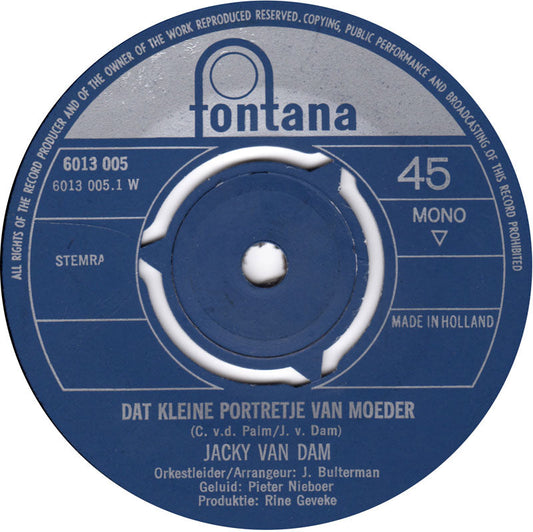 Jacky Van Dam - Dat Kleine Portretje Van Moeder 13756 Vinyl Singles Vinyl Goed / Hoes Goed