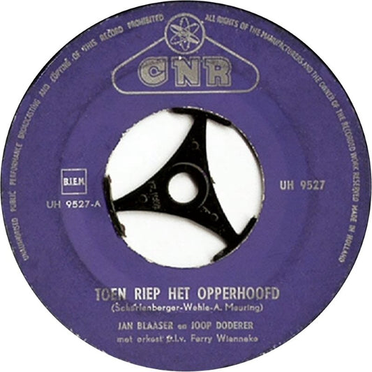 Jan Blaaser En Joop Doderer - Toen Riep Het Opperhoofd 40202 Vinyl Singles Vinyl Goed / Hoes Goed
