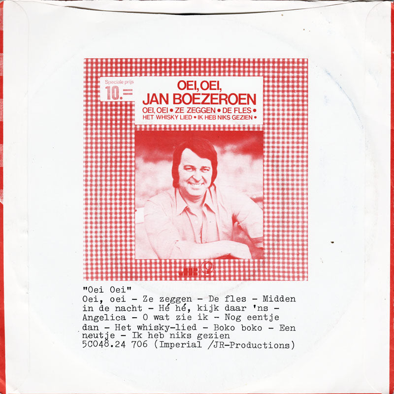 Jan Boezeroen - O Daar Komt Gedonder Van Vinyl Singles Vinyl Goed / Hoes Goed