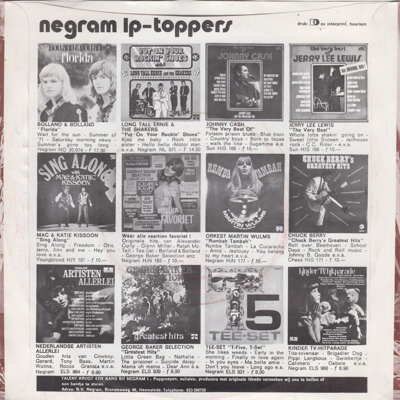 Jan de Beer - Chaos In Mijn Geest 17971 Vinyl Singles Vinyl Goed / Hoes Goed