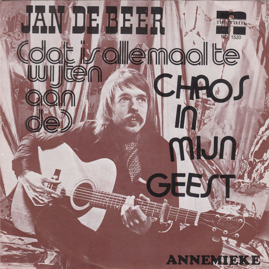 Jan de Beer - Chaos In Mijn Geest 17971 Vinyl Singles Vinyl Goed / Hoes Goed