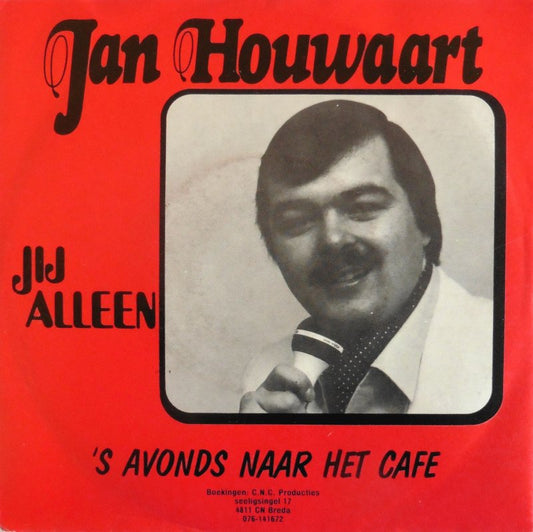 Jan Houwaart - Jij Alleen 10123 Vinyl Singles Vinyl Goed / Hoes Goed