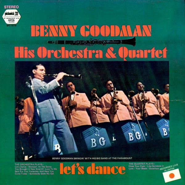 Benny Goodman And His Orchestra & Quartet - Let's Dance (LP) Vinyl LP Vinyl Zeer Goed / Hoesje Goed "VINYLSINGLES.NL"