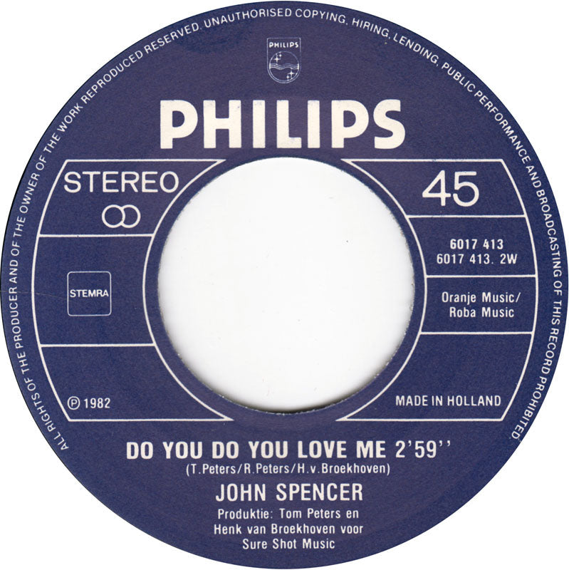 John Spencer - Lana 43455 Vinyl Singles Vinyl Goed / Hoes Goed