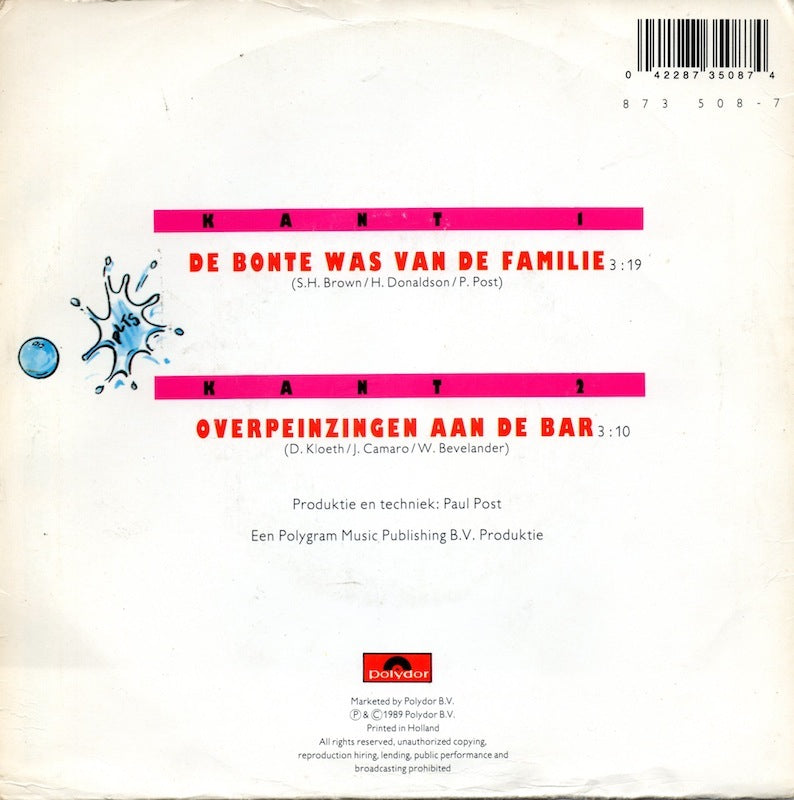 Johnny Camaro - De Bonte Was Van De Familie 11384 Vinyl Singles Vinyl Goed / Hoes Goed