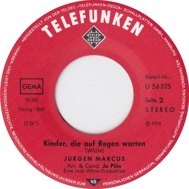 Jurgen Marcus - Irgendwann Kommt Jeder Mal Nach San Francisco 29833 Vinyl Singles Vinyl Goed / Hoes Goed