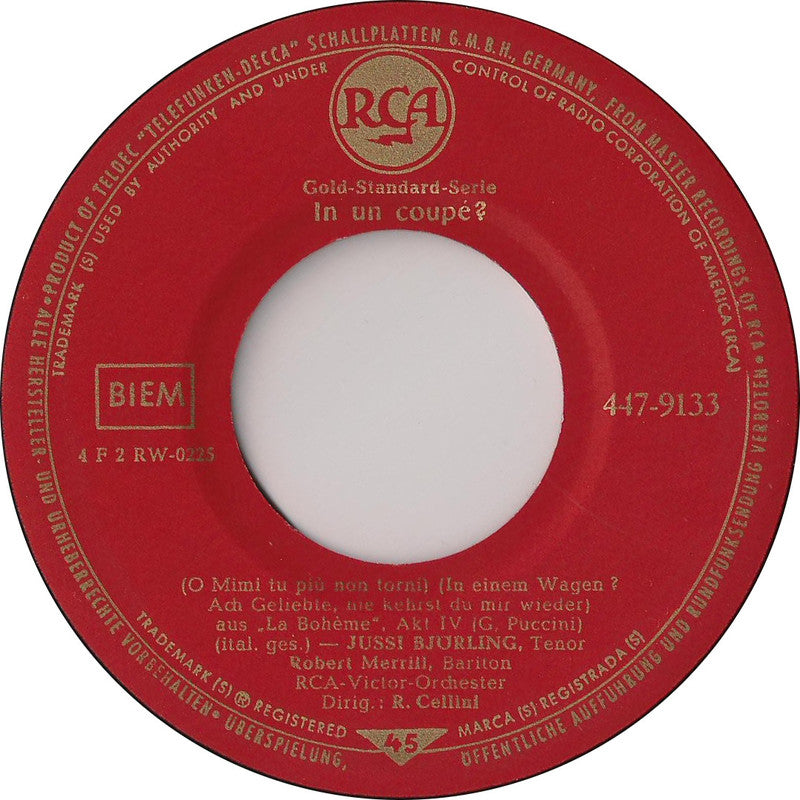 Jussi Bjorling Met Robert Merrill - In Un Coupe 29530 Vinyl Singles Vinyl Goed / Hoes Generic