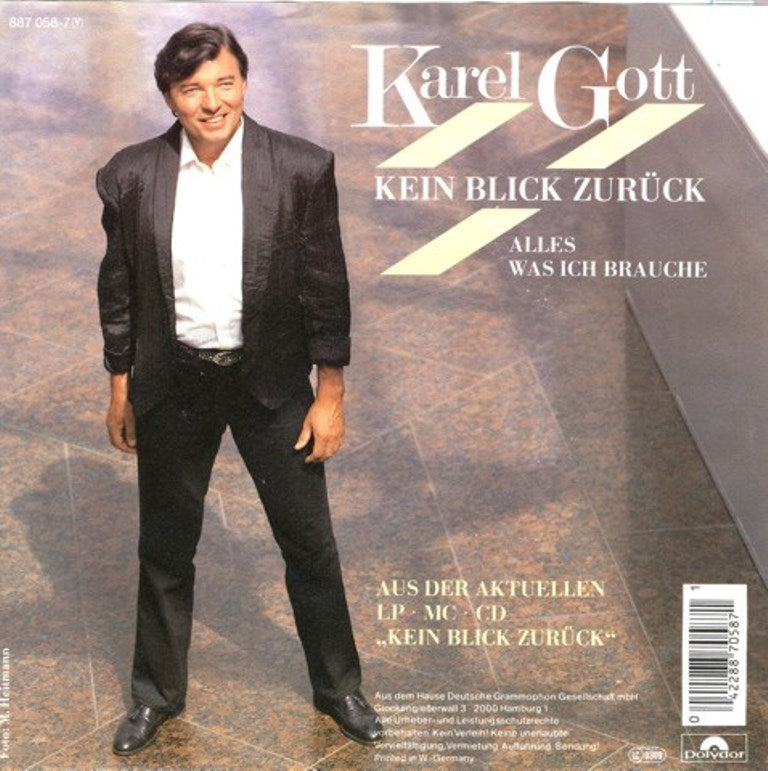 Karel Gott - Kein Blick Zurück 18689 Vinyl Singles Vinyl Goed / Hoes Goed