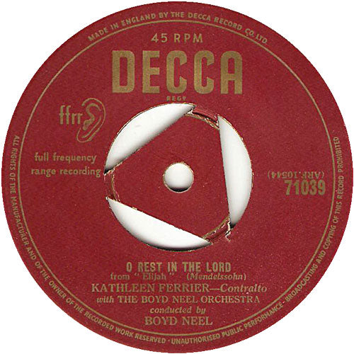 Kathleen Ferrier - O Rest In The Lord 03755