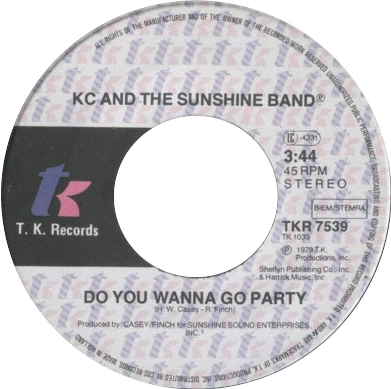 KC & The Sunshine Band - Do You Wanna Go Party 17392 Vinyl Singles Vinyl Goed / Hoes Goed