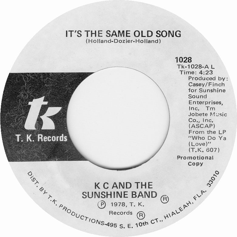 KC & The Sunshine Band - It's The Same Old Song 11077 Vinyl Singles Vinyl Goed / Hoes Goed