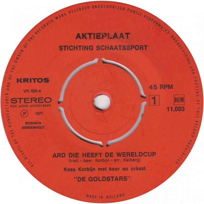 Kees Korbijn - Ard Die Has De Wereld Cup Heya Ard Schenk Ra Ta Ta 18949