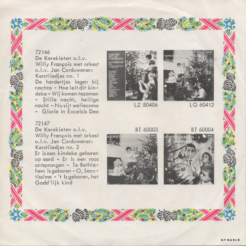 Karekieten - Vrolijk Kerstfeest (Kerstliedjes No. 1) 33662 Vinyl Singles Vinyl Goed / Hoes Goed