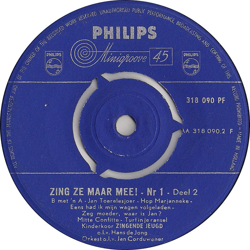 Kinderkoor Zingende Jeugd - Zing Ze Maar Mee! Nr.1 24122