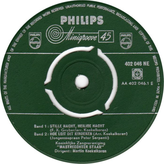 Mastreechter Staar - Stille Nacht Heilige Nacht 29149 Vinyl Singles EP Vinyl Goed / Hoes Generic