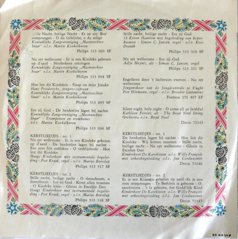 Koninklijke Zangvereniging Mastreechter Staar - Vrolijk Kerstfeest 18838 Vinyl Singles Vinyl Goed / Hoes Goed