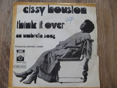 Cissy Houston - Think It Over Vinyl Singles Vinyl Zeer Goed / Hoesje Goed "VINYLSINGLES.NL"