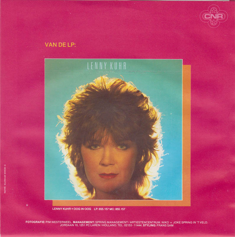 Lenny Kuhr - Iemand Heeft Je Lief 18856 Vinyl Singles Vinyl Goed / Hoes Goed