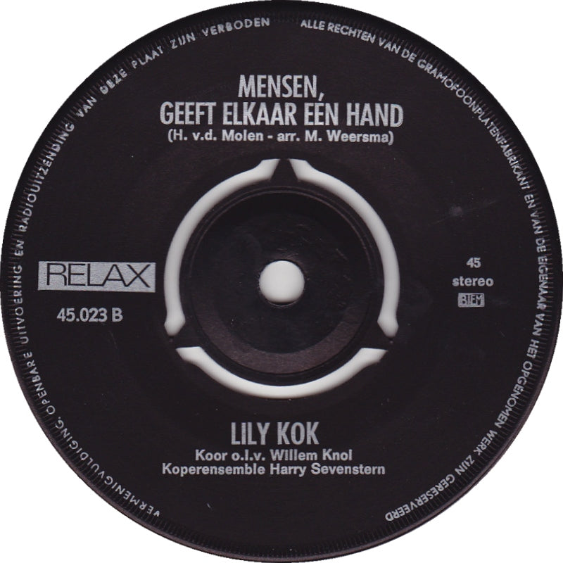 Lily Kok - Land Van Hoop En Glorie 16514 Vinyl Singles Vinyl Goed / Hoes Goed
