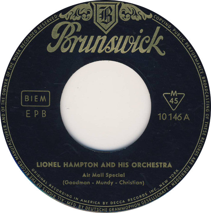 Lionel Hampton - Air Mail Special 03863 Vinyl Singles EP Vinyl Goed / Hoes Goed