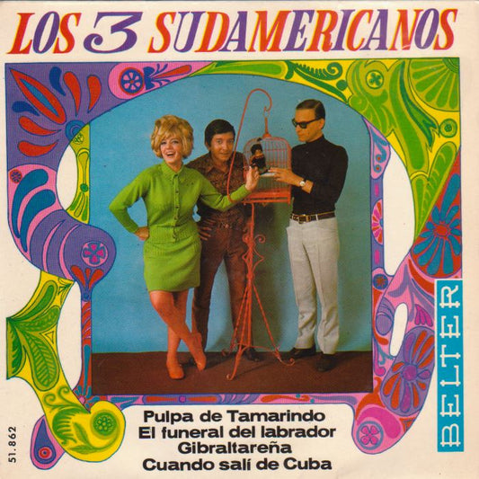 Los 3 Sudamericanos - Cuando Sali De Cuba 31000 Vinyl Singles EP Vinyl Goed / Hoes Goed