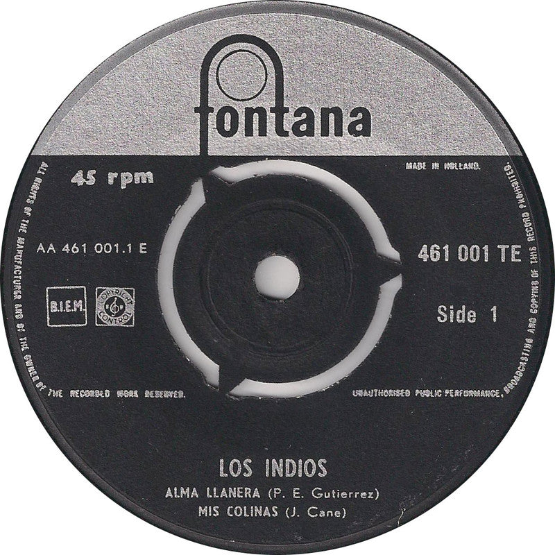 Los Indios - Alma Llanera 13859 Vinyl Singles EP Vinyl Goed / Hoes Goed
