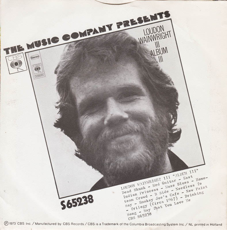 Loudon Wainwright III - Dead Skunk 18013 Vinyl Singles Vinyl Goed / Hoes Goed