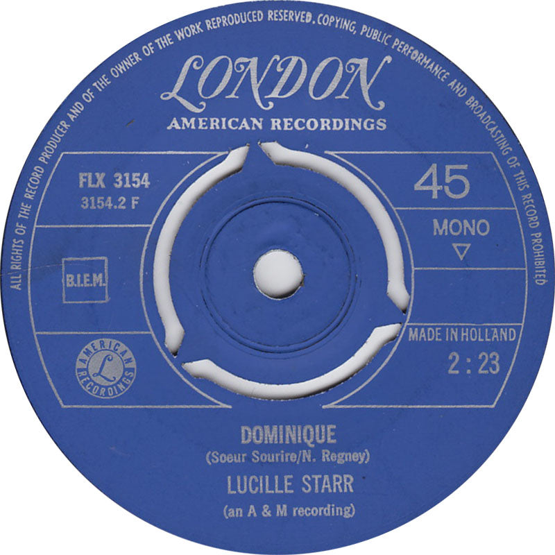 Lucille Starr - Jolie Jacqueline 40180 Vinyl Singles Vinyl Goed / Hoes Goed