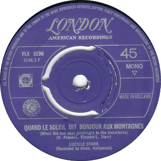 Lucille Starr - The French Song 33767 Vinyl Singles Vinyl Goed / Hoes Generic