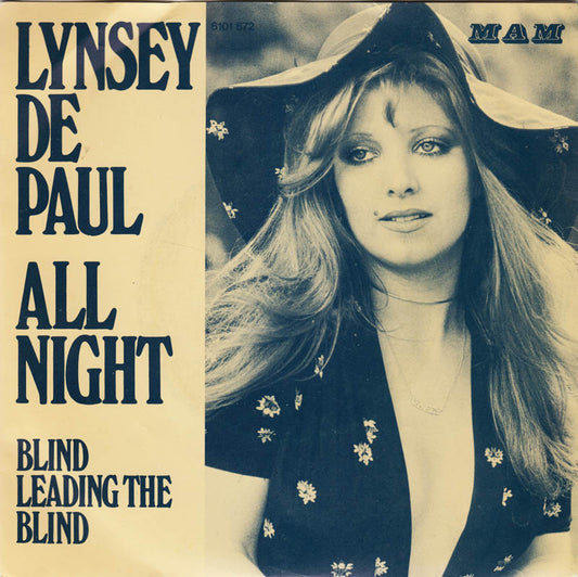 Lynsey De Paul - All Night 25124 Vinyl Singles Vinyl Goed / Hoes Goed